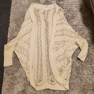 UO Silence + Noise oatmeal drapey cardigan